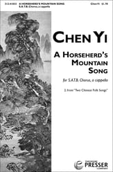 Horseherds Mountain Song SATB choral sheet music cover